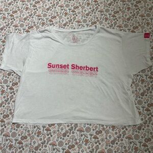 Sunset Sherbet Select Oversized Crop Top - Size Small